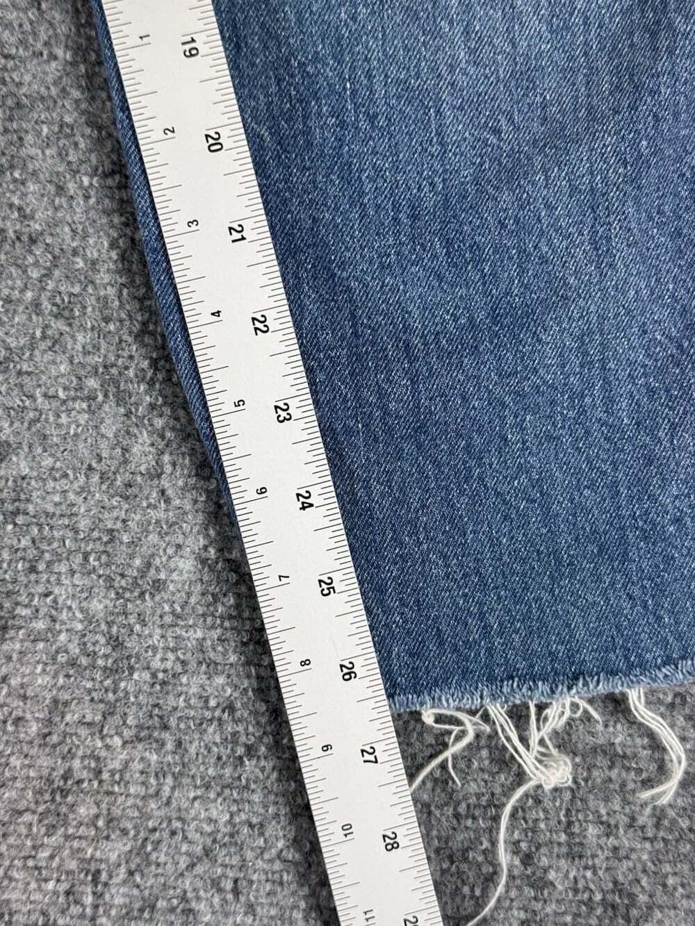 Vintage 80s Lee Talon Zipper Denim Straight Jeans Regular Fit Distressed Size 24 - Picture 6 of 10